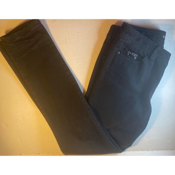Michael Kors Black Studded Skinny Ankle Women Jeans Size 4 Great Condition - Picture 7 of 14